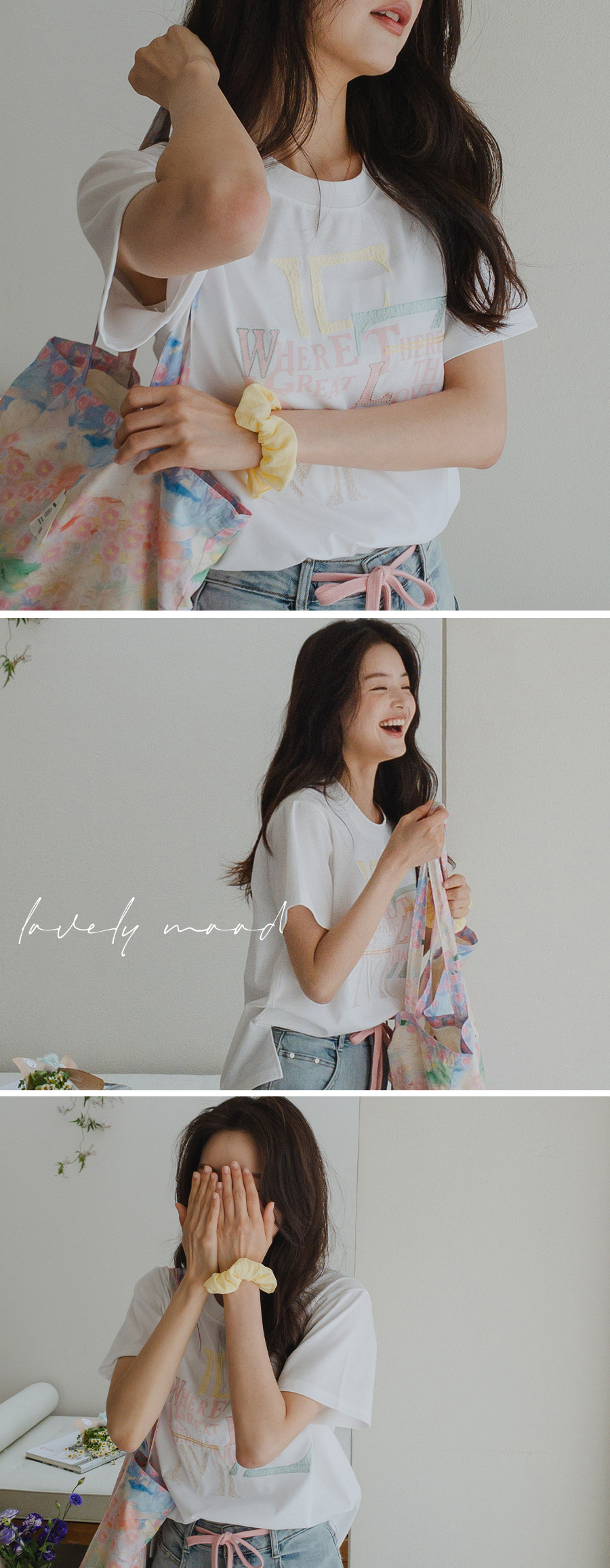 반팔 티셔츠 모델 착용 이미지-S2L4