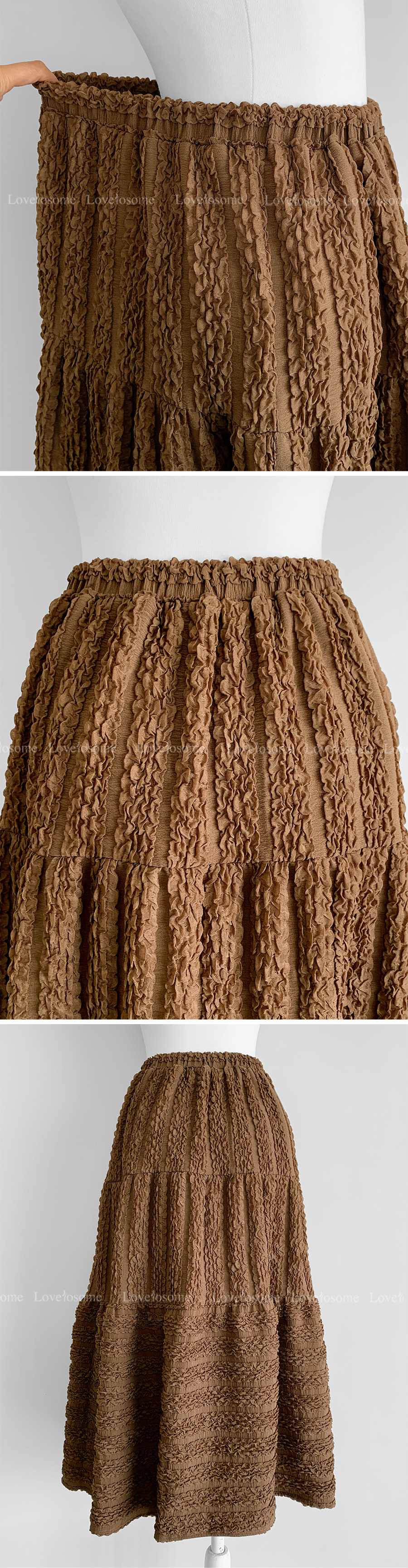 롱 스커트 브라운 색상 이미지-S2L5