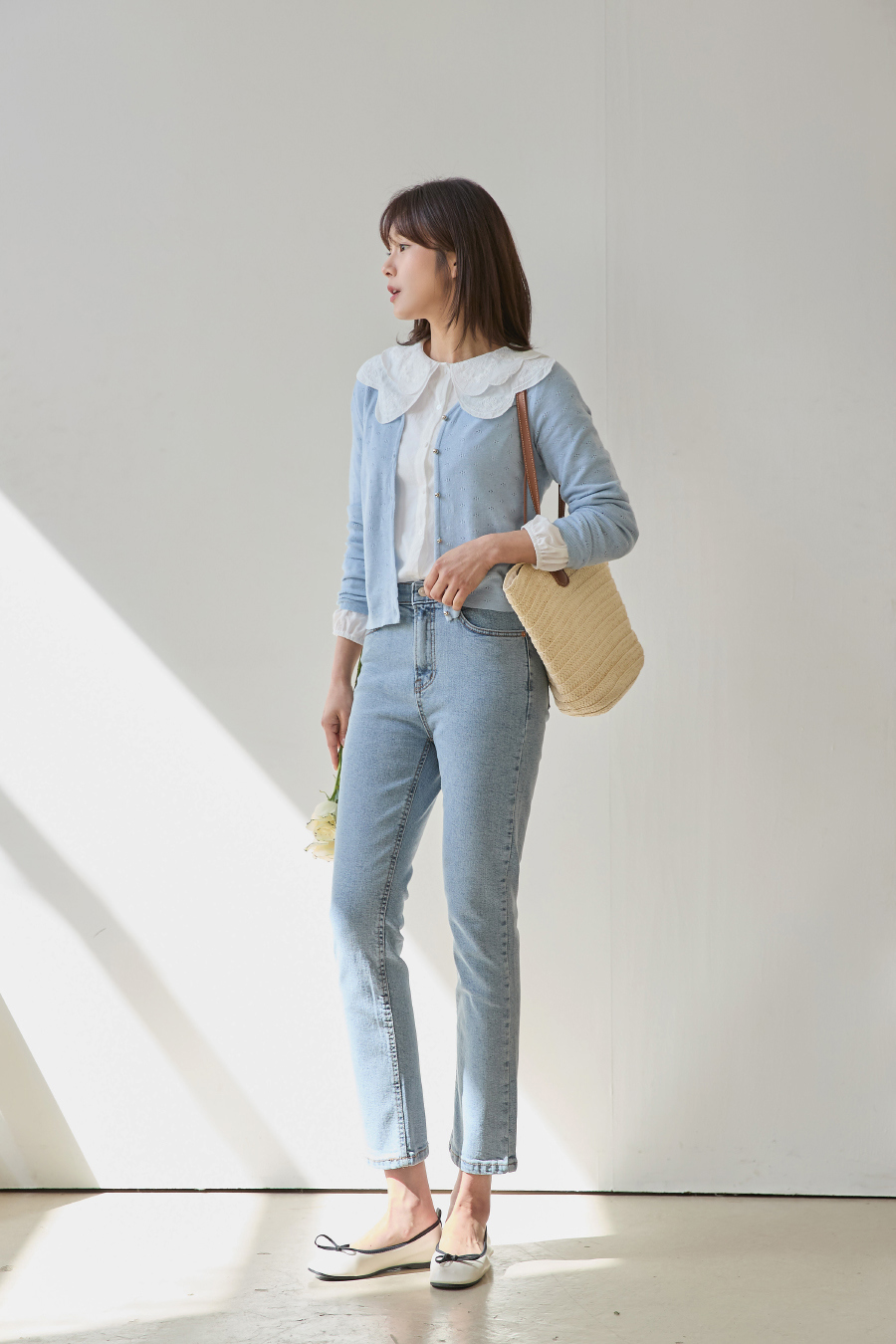 바지 모델 착용 이미지-S2L14