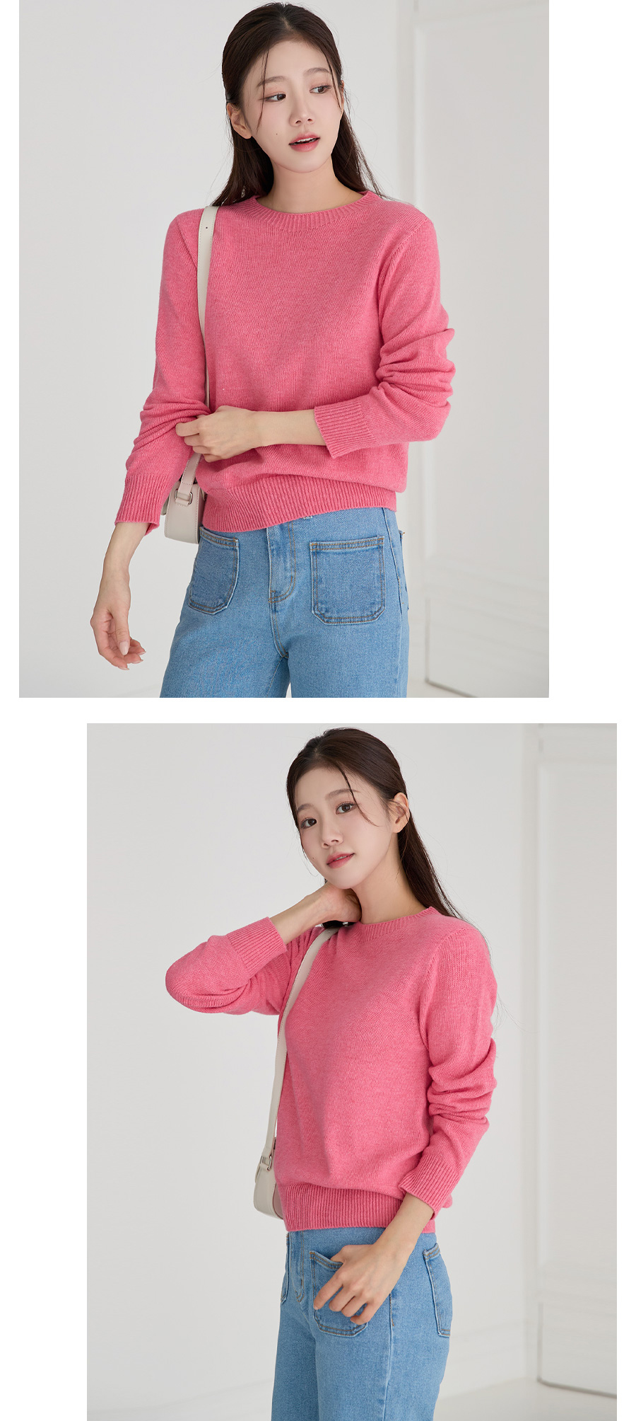 긴팔 티셔츠 모델 착용 이미지-S1L15