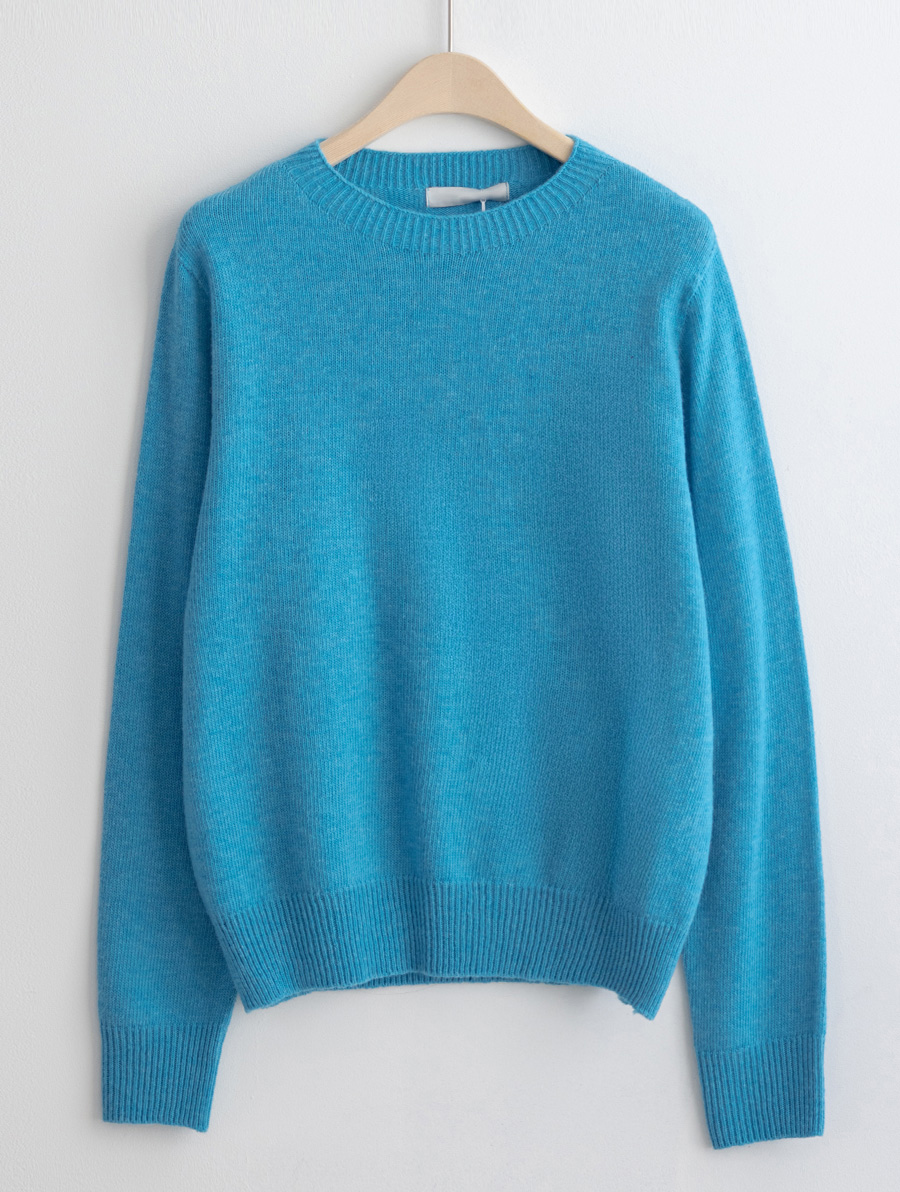 긴팔 티셔츠 스카이블루 색상 이미지-S1L21