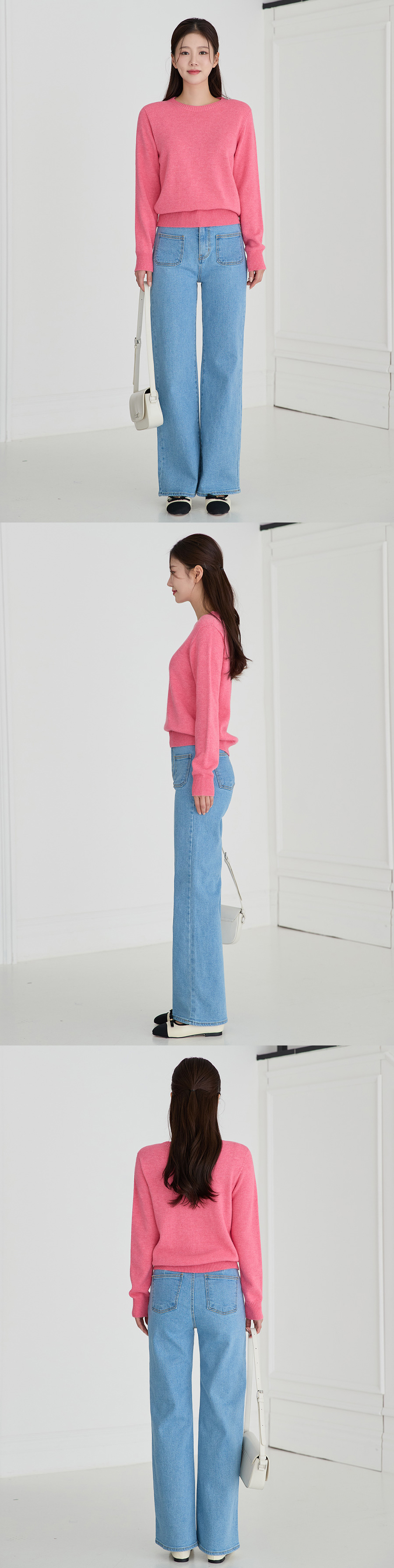 긴팔 티셔츠 모델 착용 이미지-S1L17