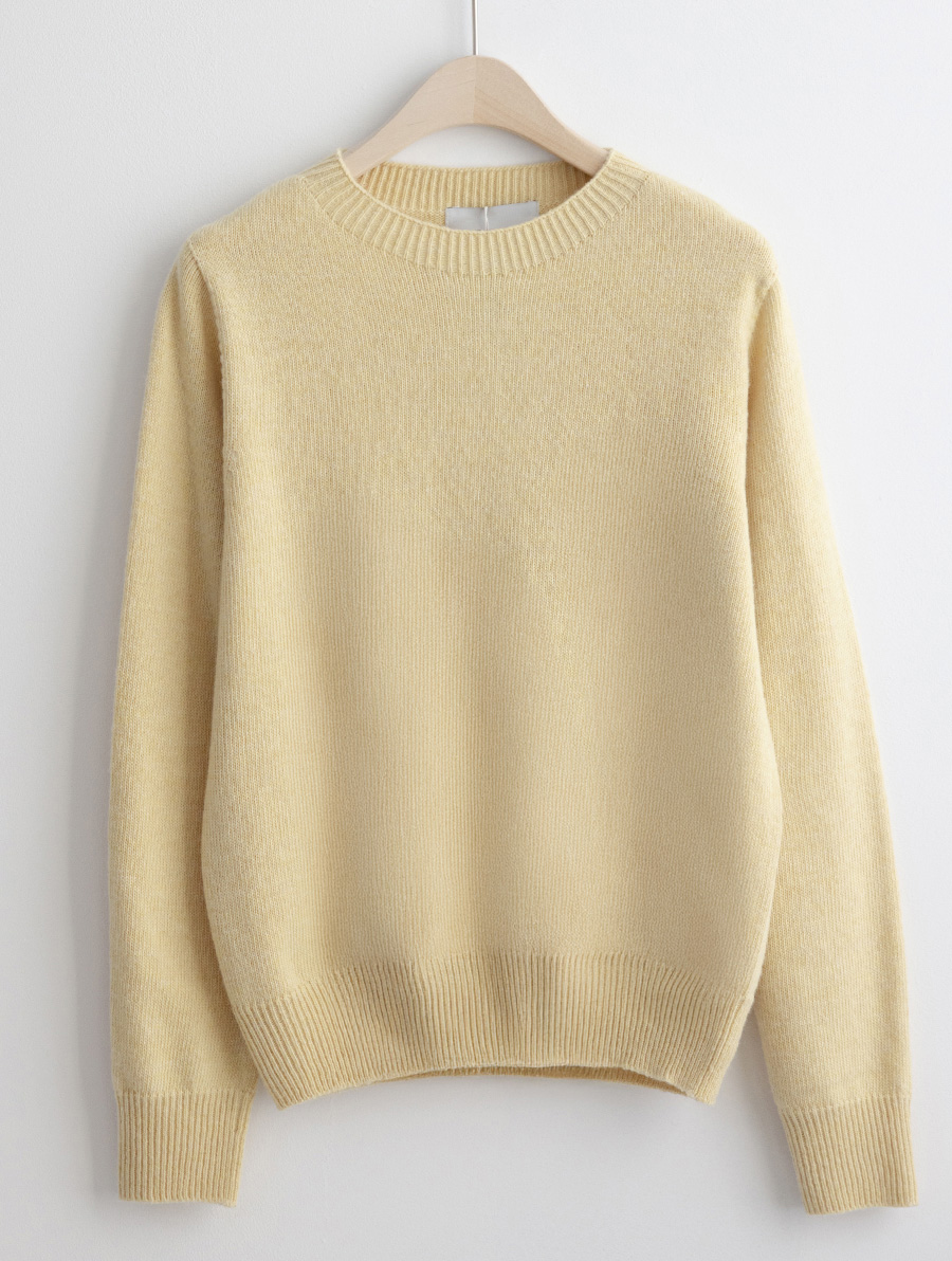 긴팔 티셔츠 크림 색상 이미지-S1L23