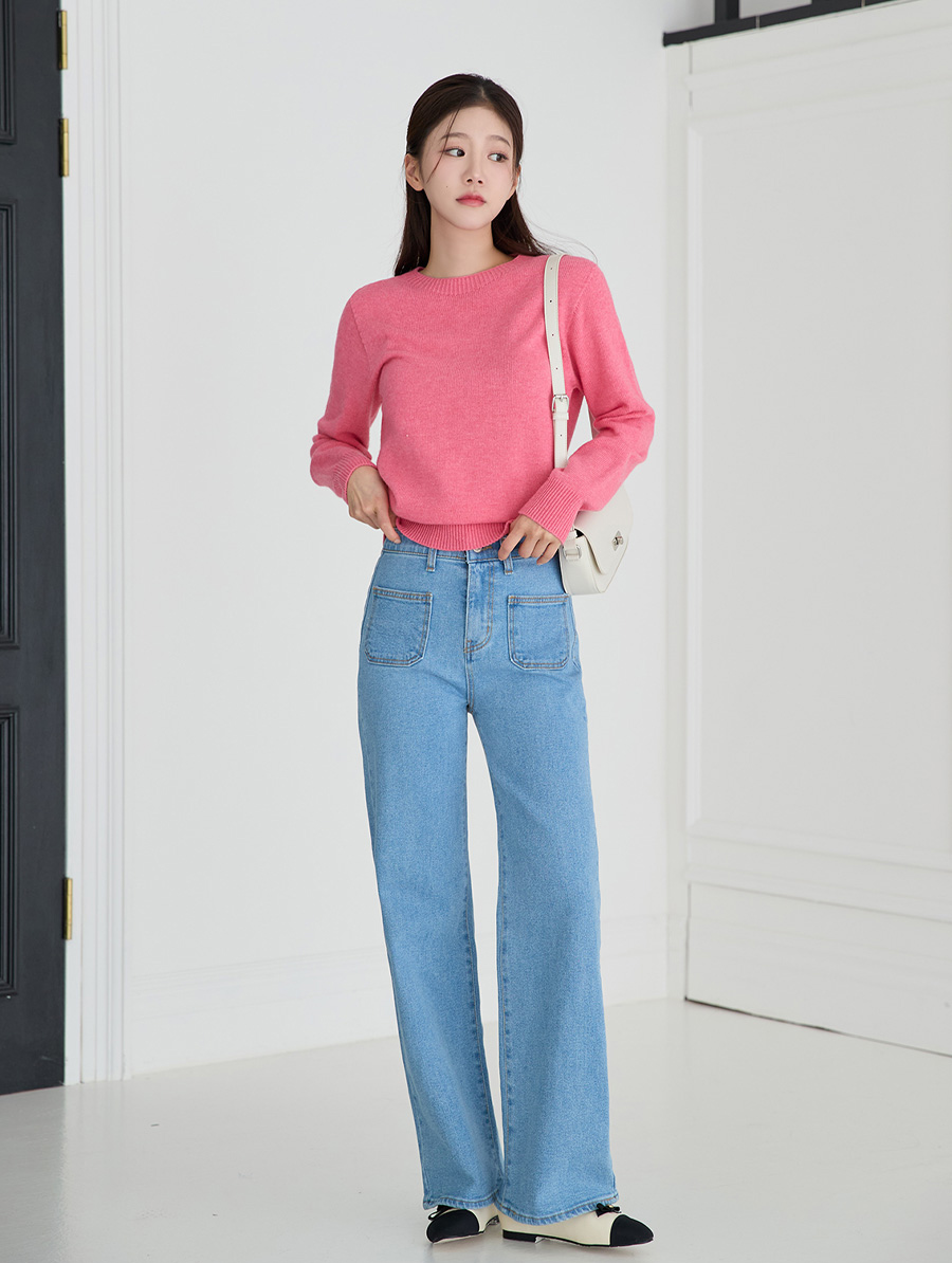 긴팔 티셔츠 모델 착용 이미지-S1L16