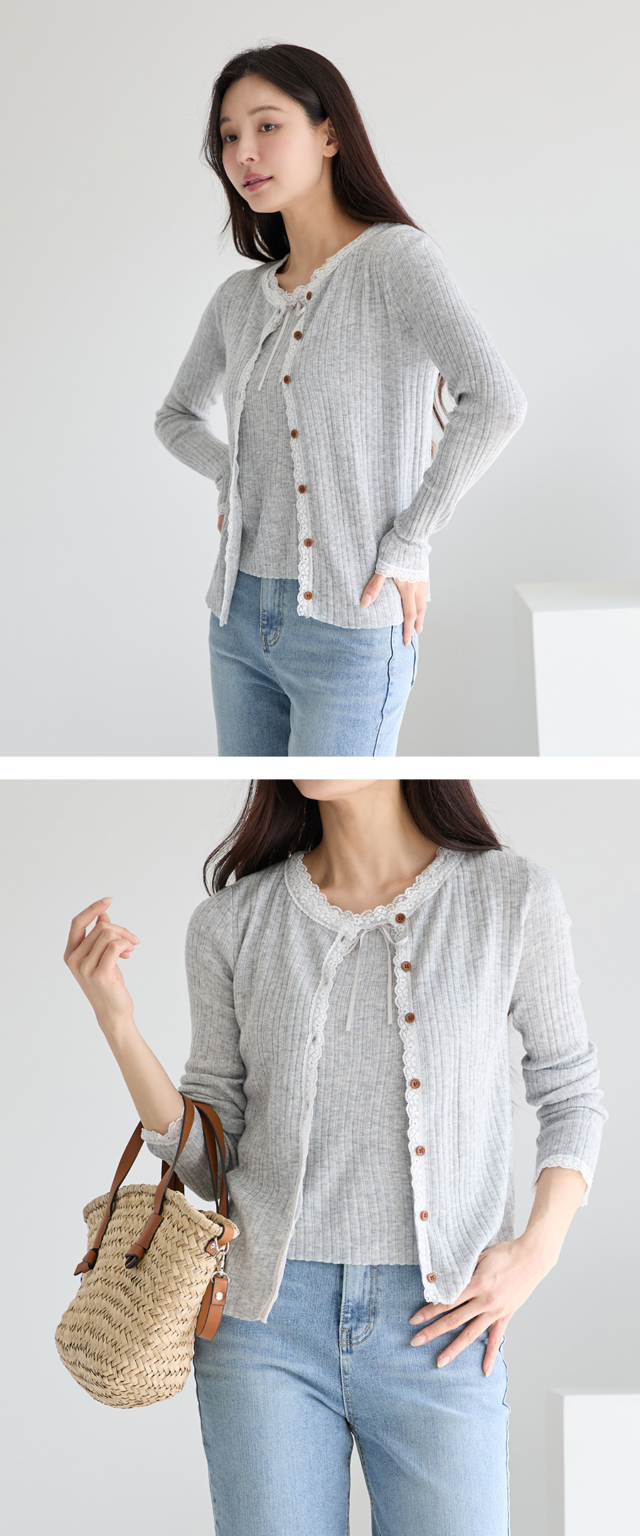 카디건 모델 착용 이미지-S1L9