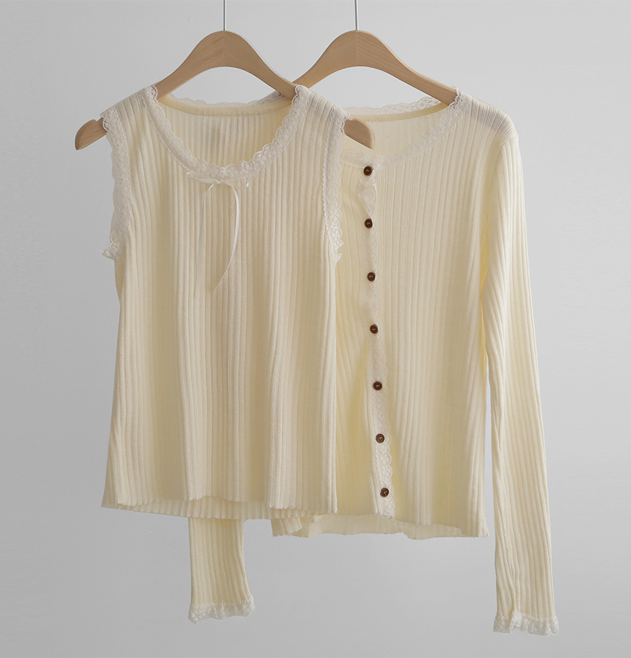 카디건 크림 색상 이미지-S1L20