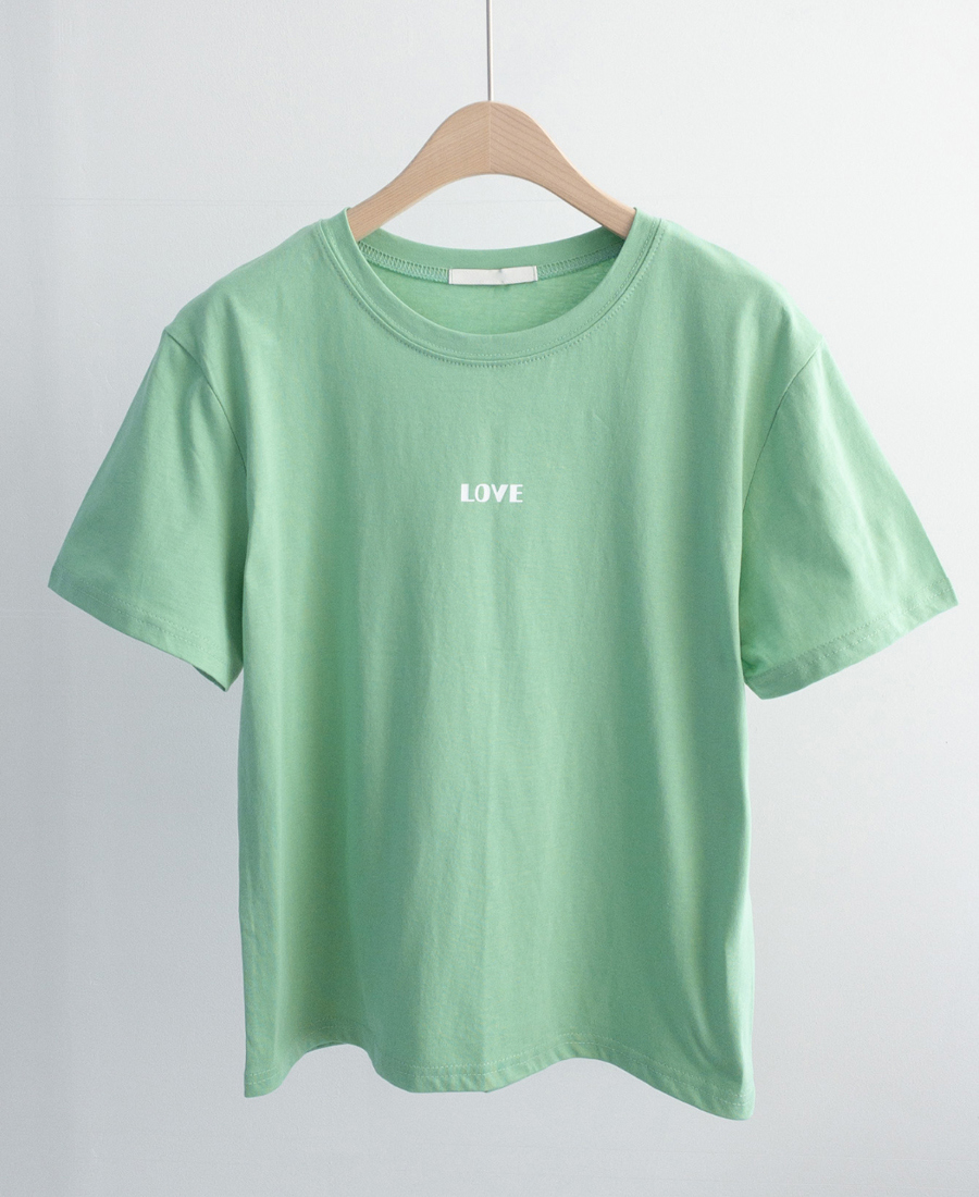 반팔 티셔츠 민트 색상 이미지-S1L25