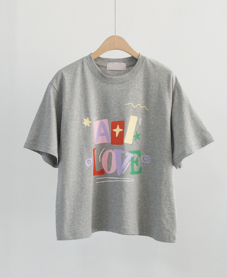 반팔 티셔츠 그레이 색상 이미지-S1L20