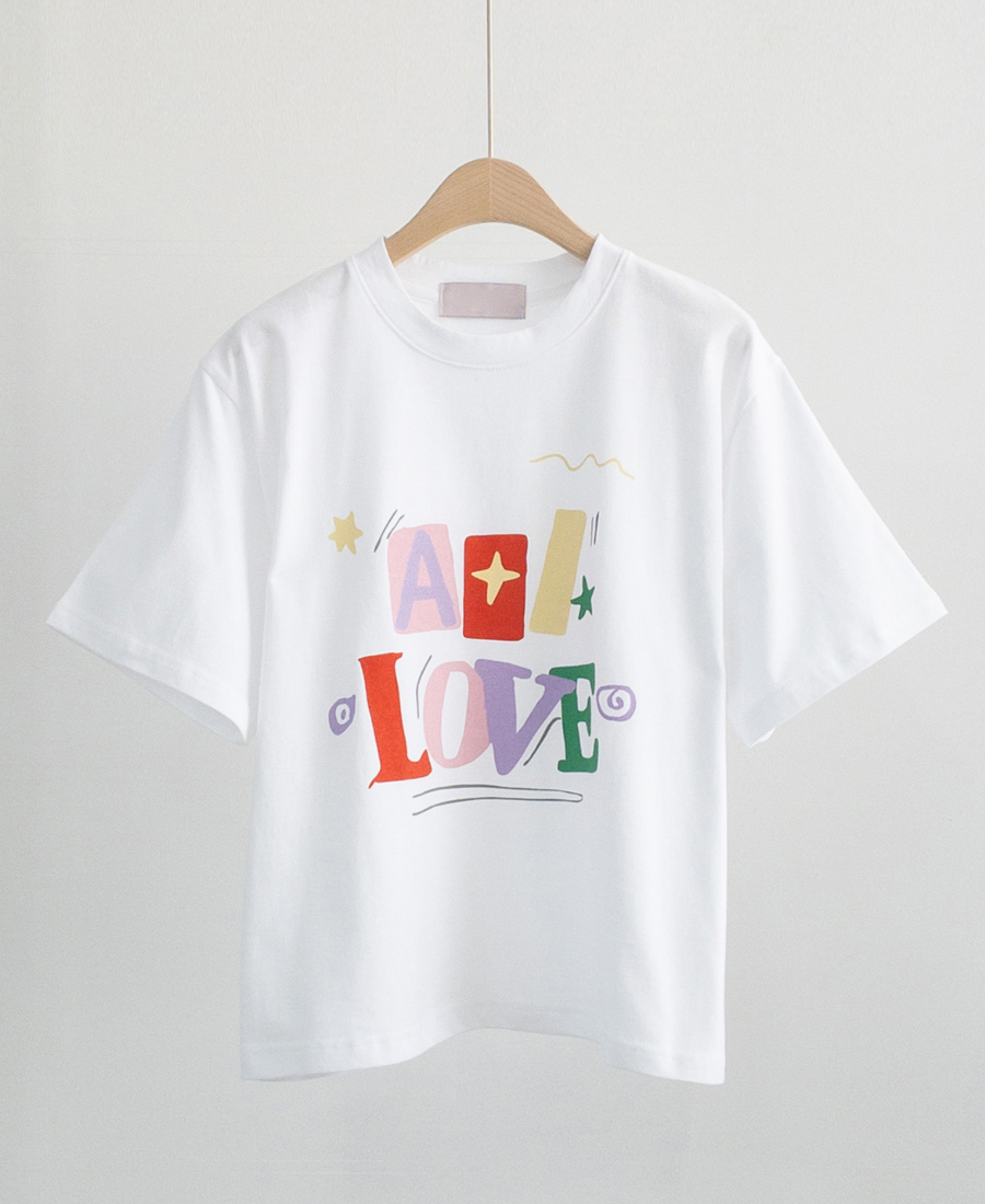 반팔 티셔츠 화이트 색상 이미지-S1L19