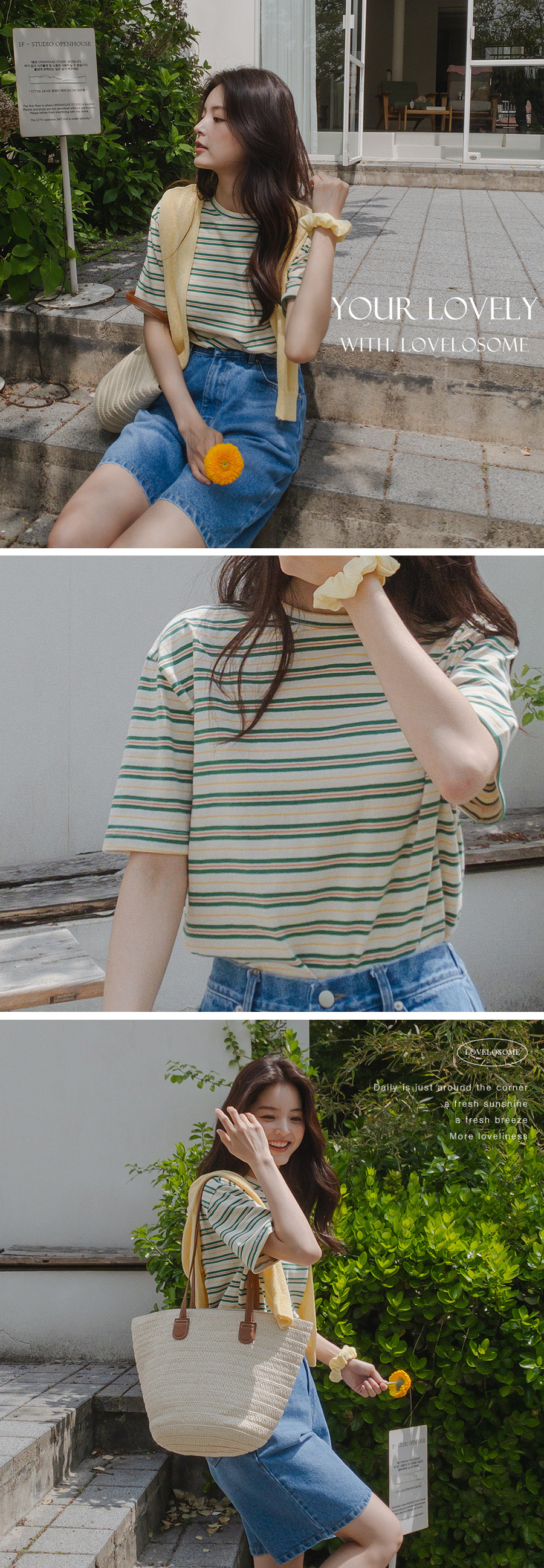 반팔 티셔츠 모델 착용 이미지-S2L8