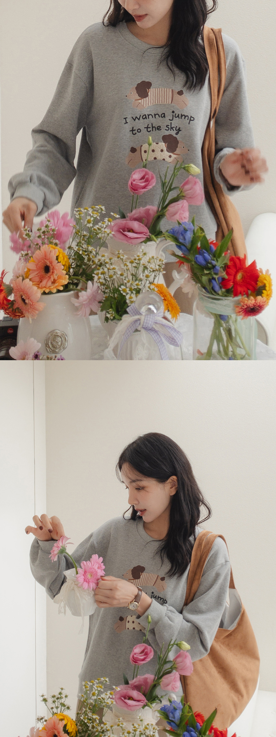 긴팔 티셔츠 모델 착용 이미지-S2L3