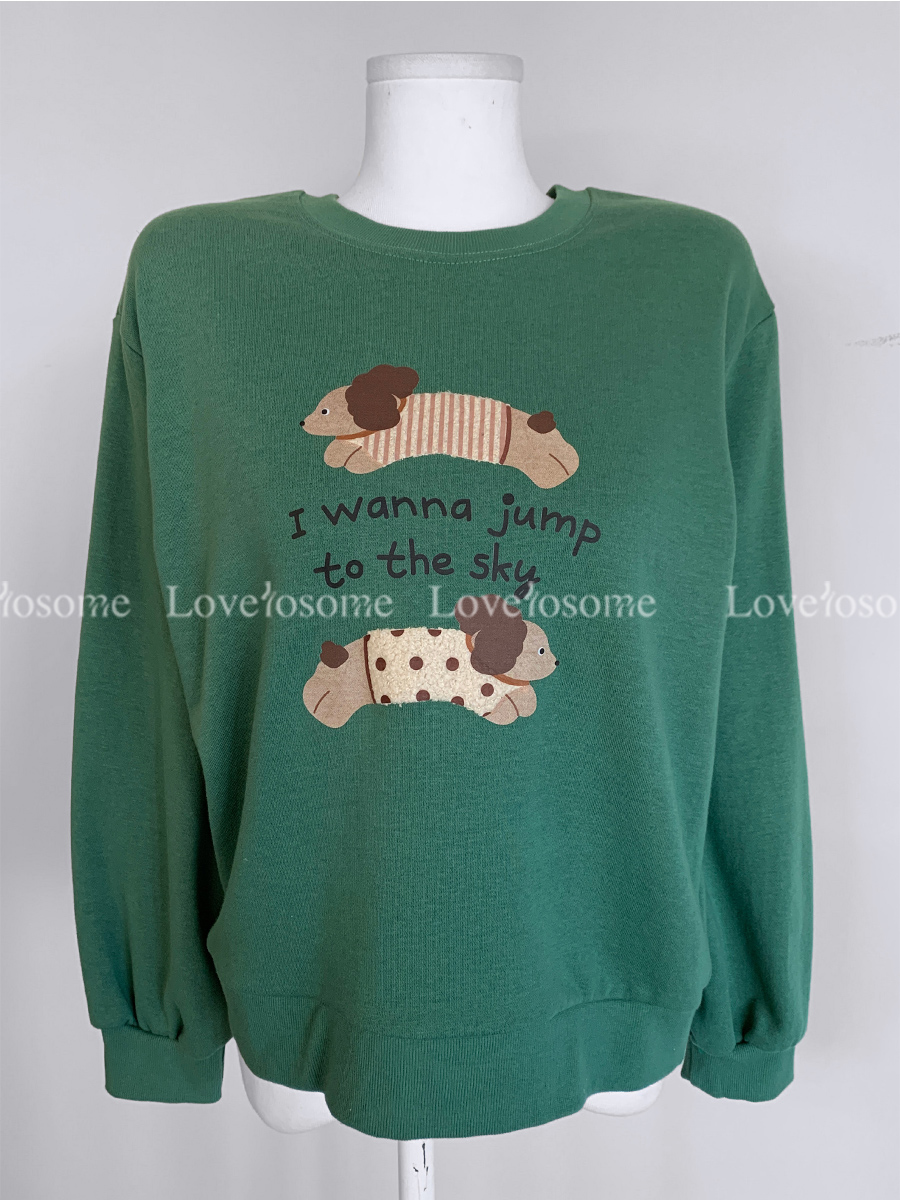 긴팔 티셔츠 그린 색상 이미지-S2L15