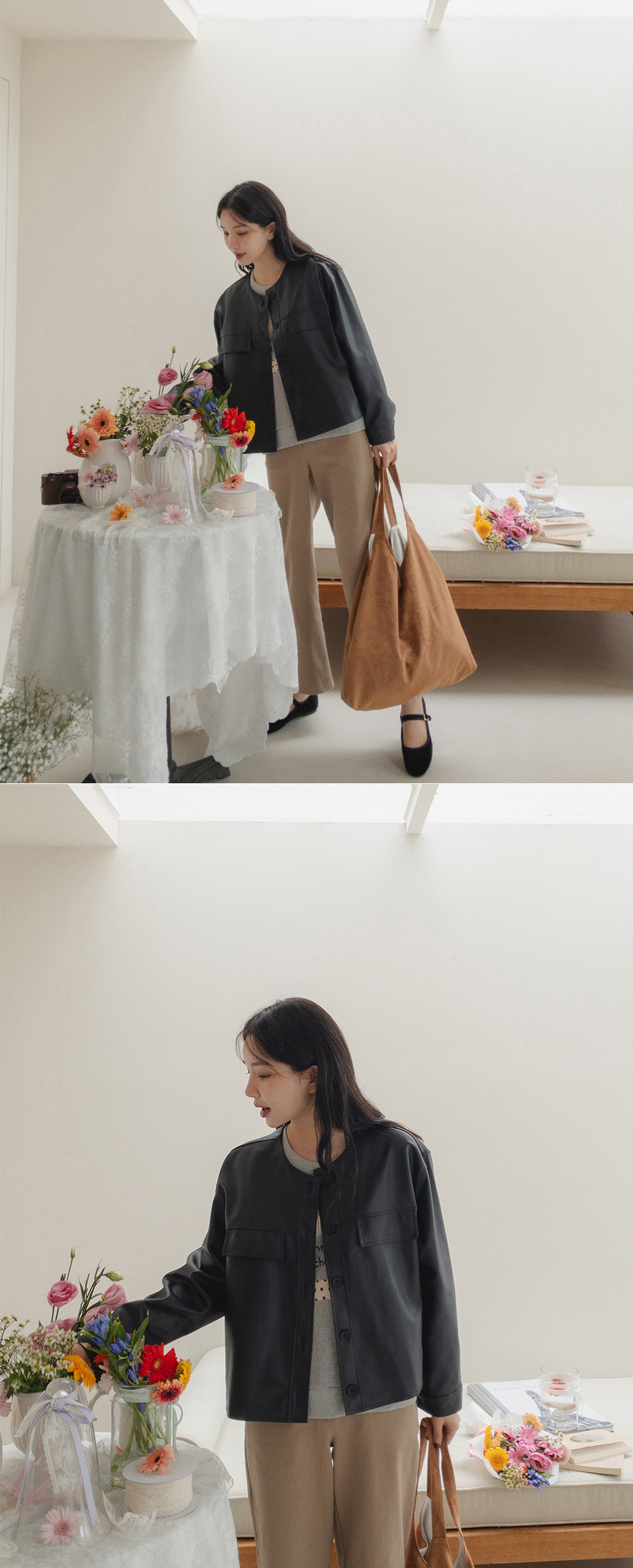 긴팔 티셔츠 모델 착용 이미지-S2L8