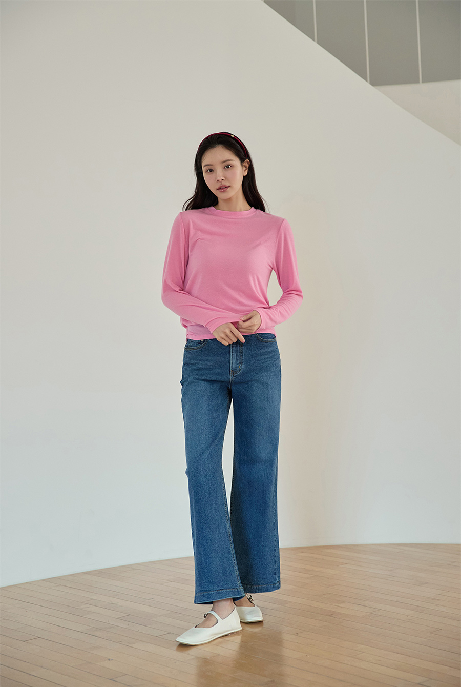 바지 모델 착용 이미지-S1L12