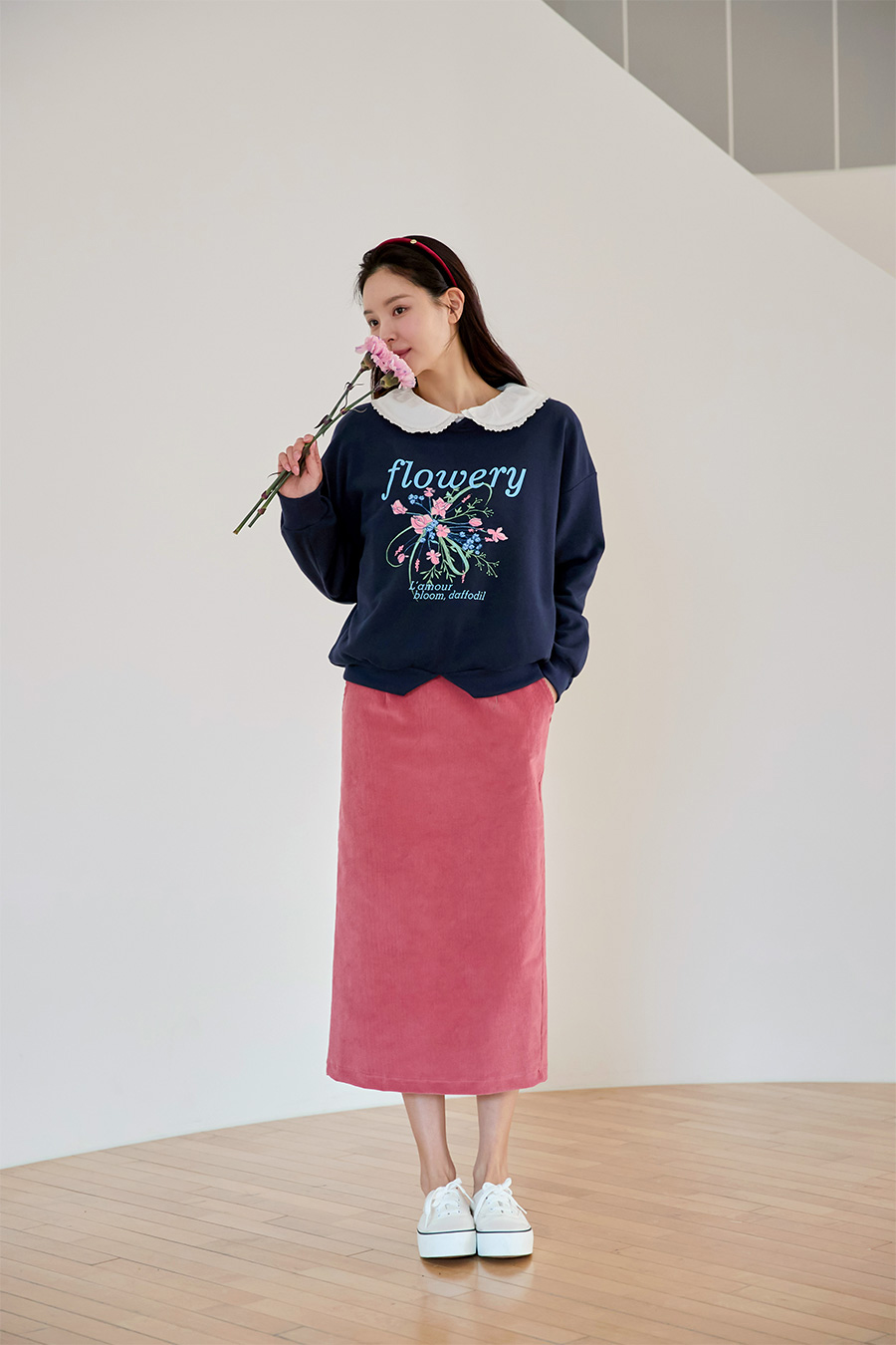 치마 모델 착용 이미지-S1L11