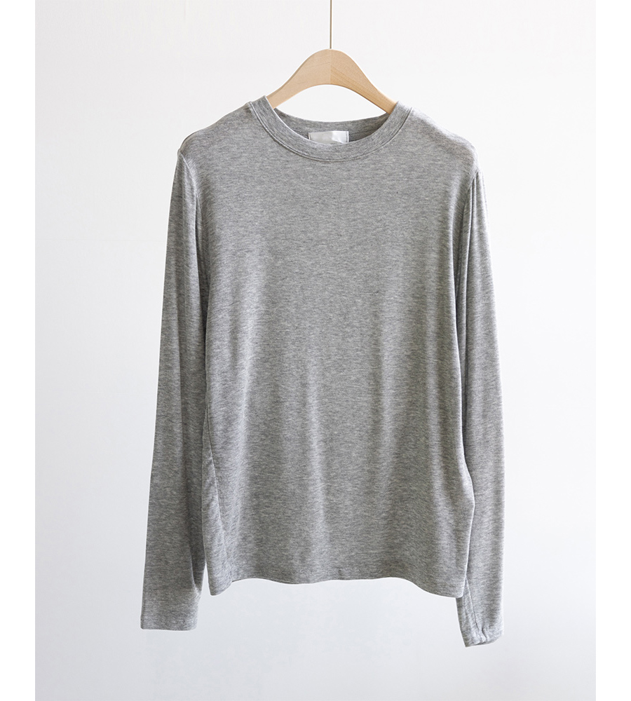 긴팔 티셔츠 그레이 색상 이미지-S1L34