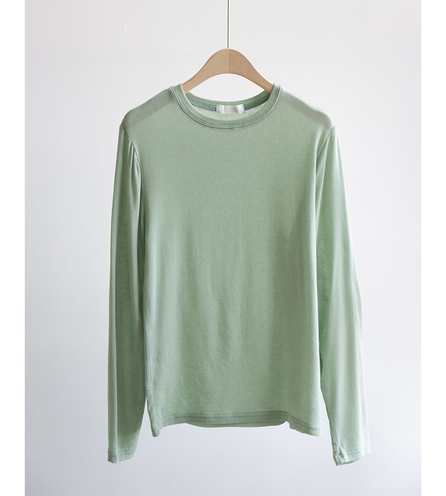 긴팔 티셔츠 민트 색상 이미지-S1L33