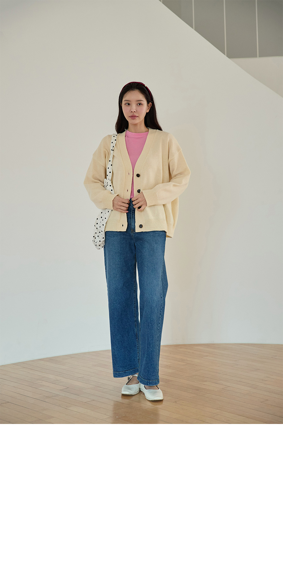 바지 모델 착용 이미지-S1L23