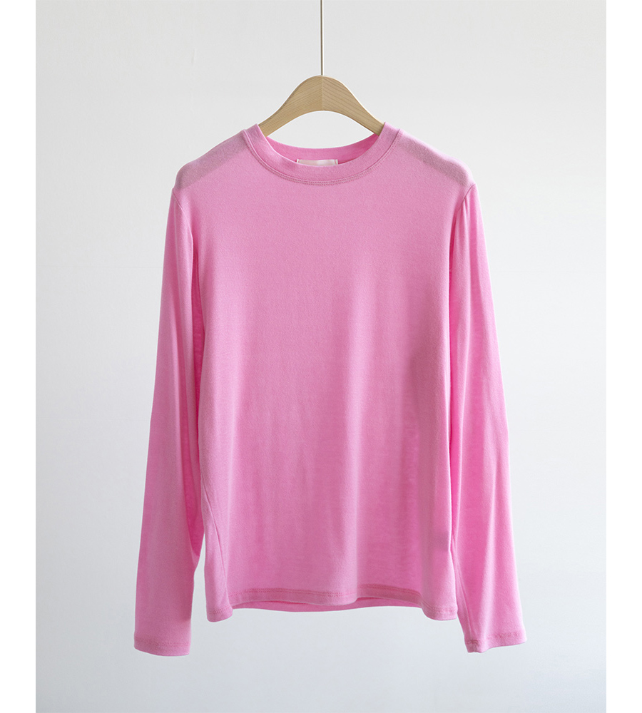 긴팔 티셔츠 핫핑크 색상 이미지-S1L32