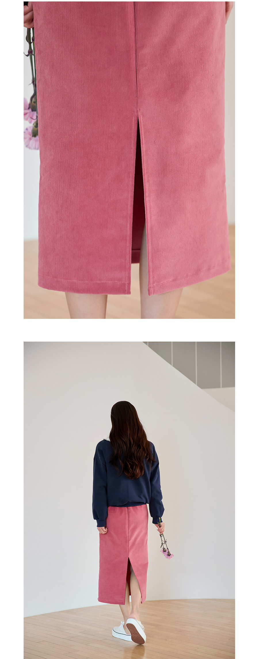 치마 모델 착용 이미지-S1L14