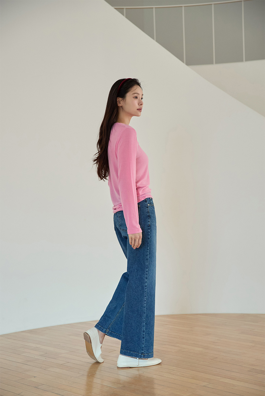 바지 모델 착용 이미지-S1L14