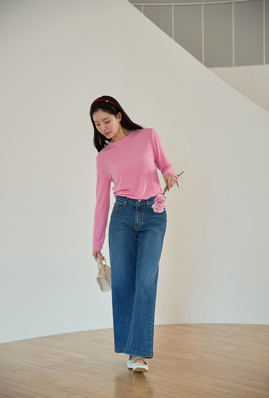 바지 모델 착용 이미지-S1L7