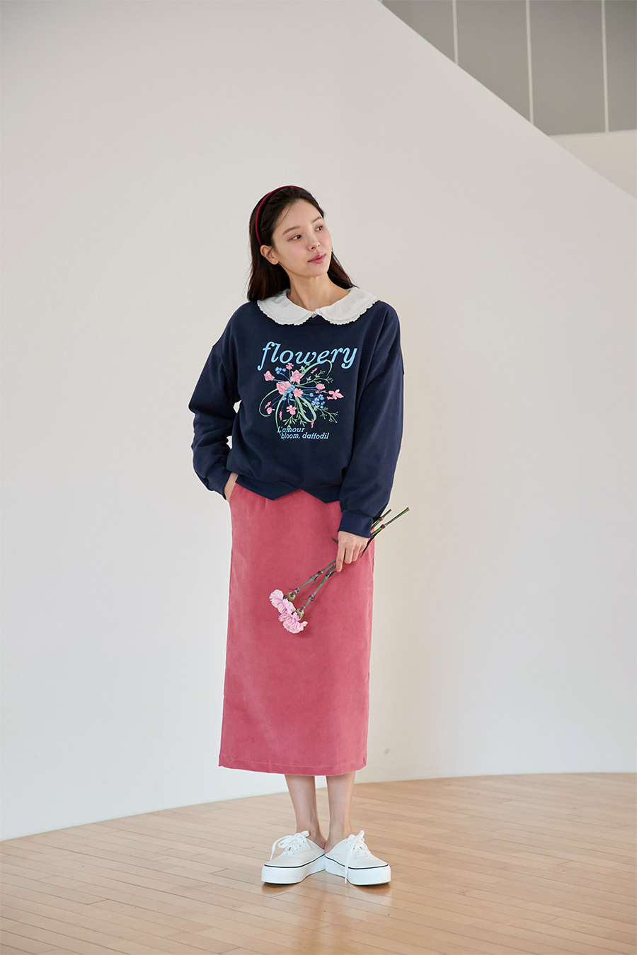 치마 모델 착용 이미지-S1L13