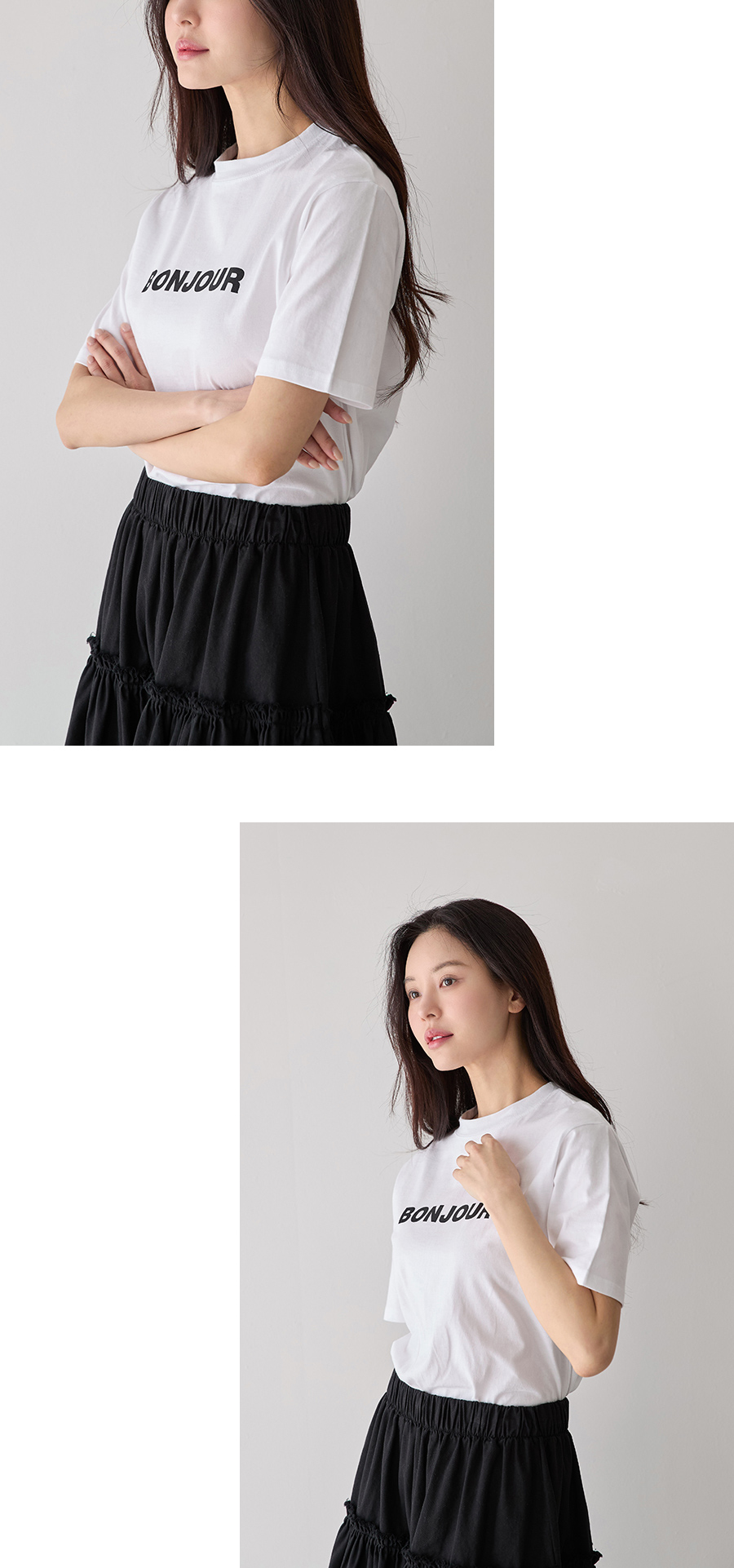 반팔 티셔츠 모델 착용 이미지-S2L7