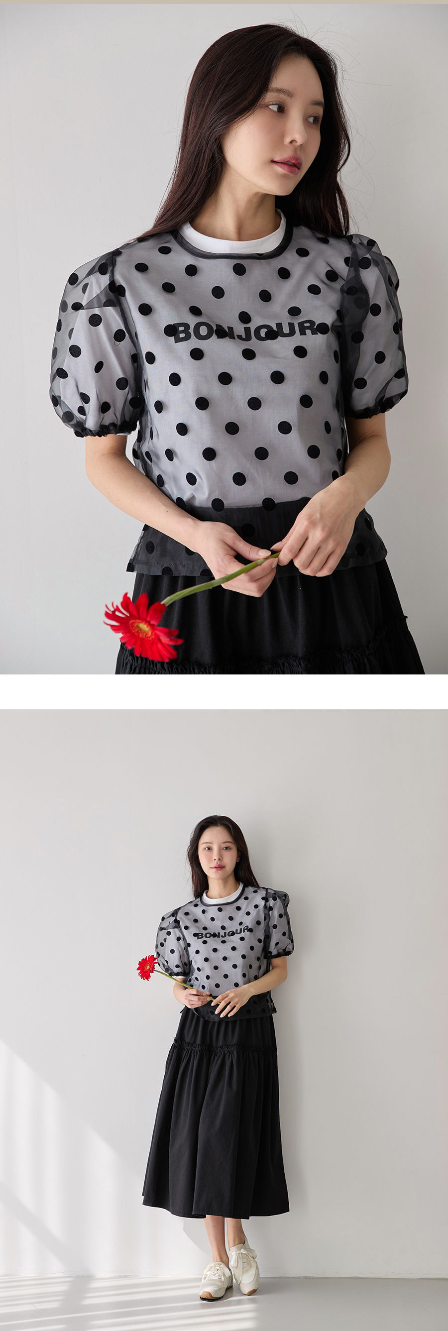 반팔 티셔츠 모델 착용 이미지-S2L16