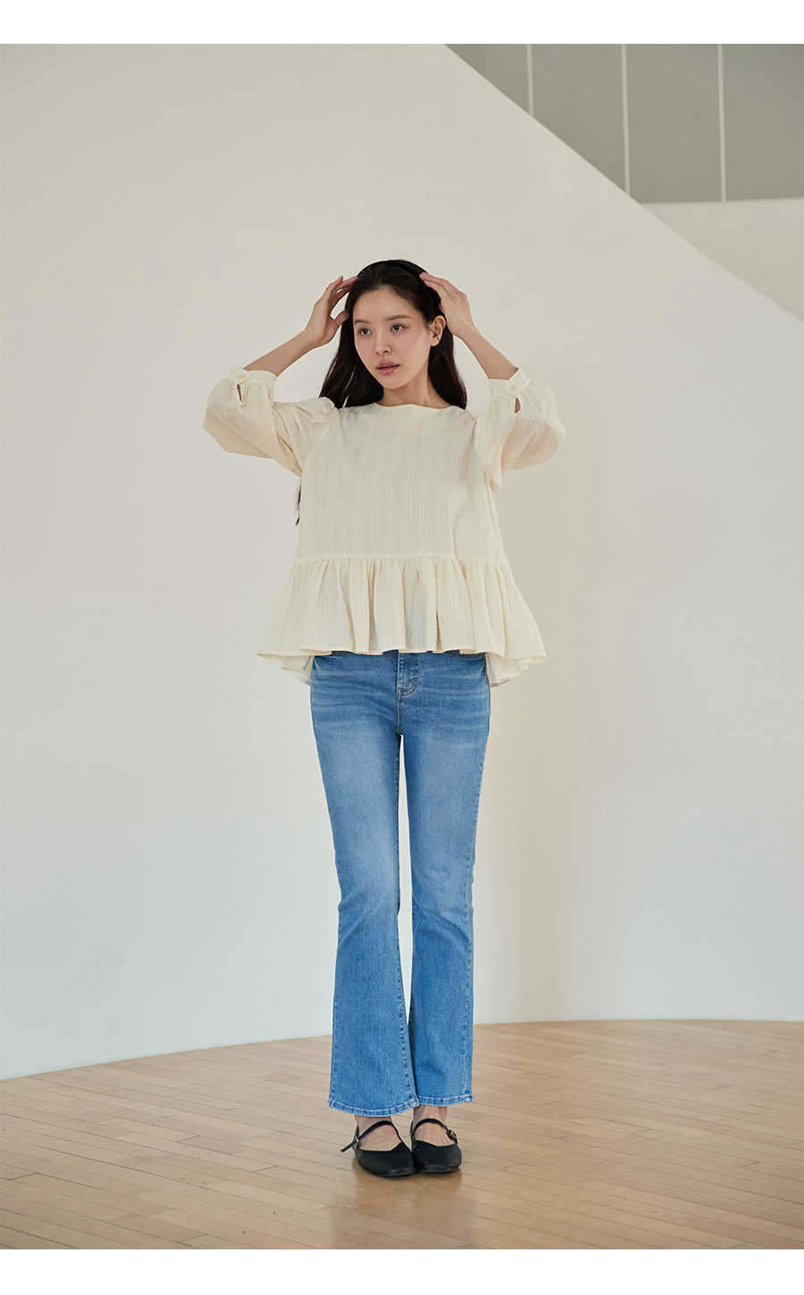 바지 모델 착용 이미지-S1L9