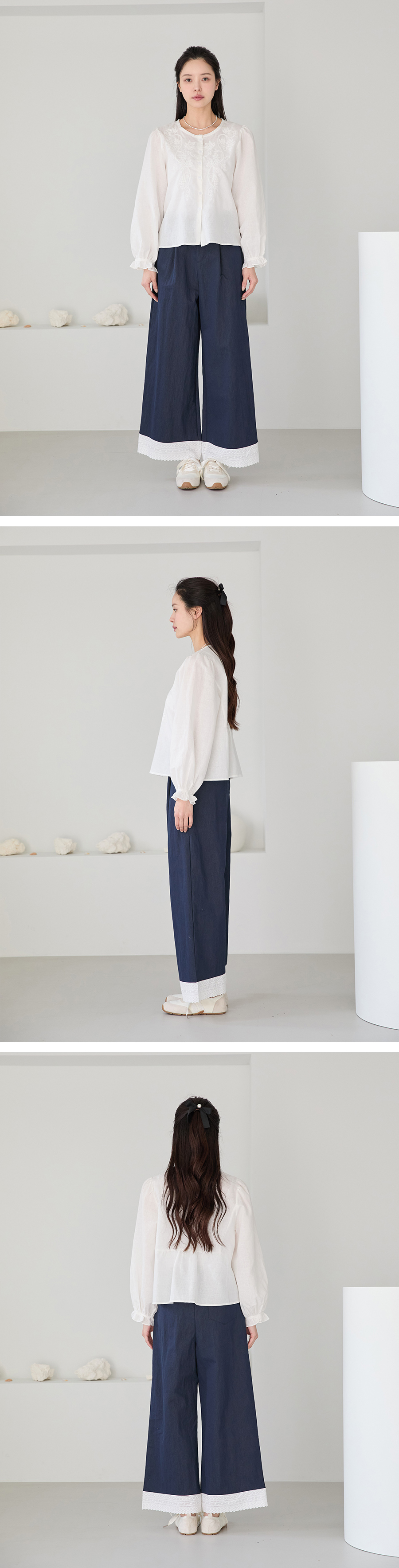 긴팔 티셔츠 모델 착용 이미지-S1L14