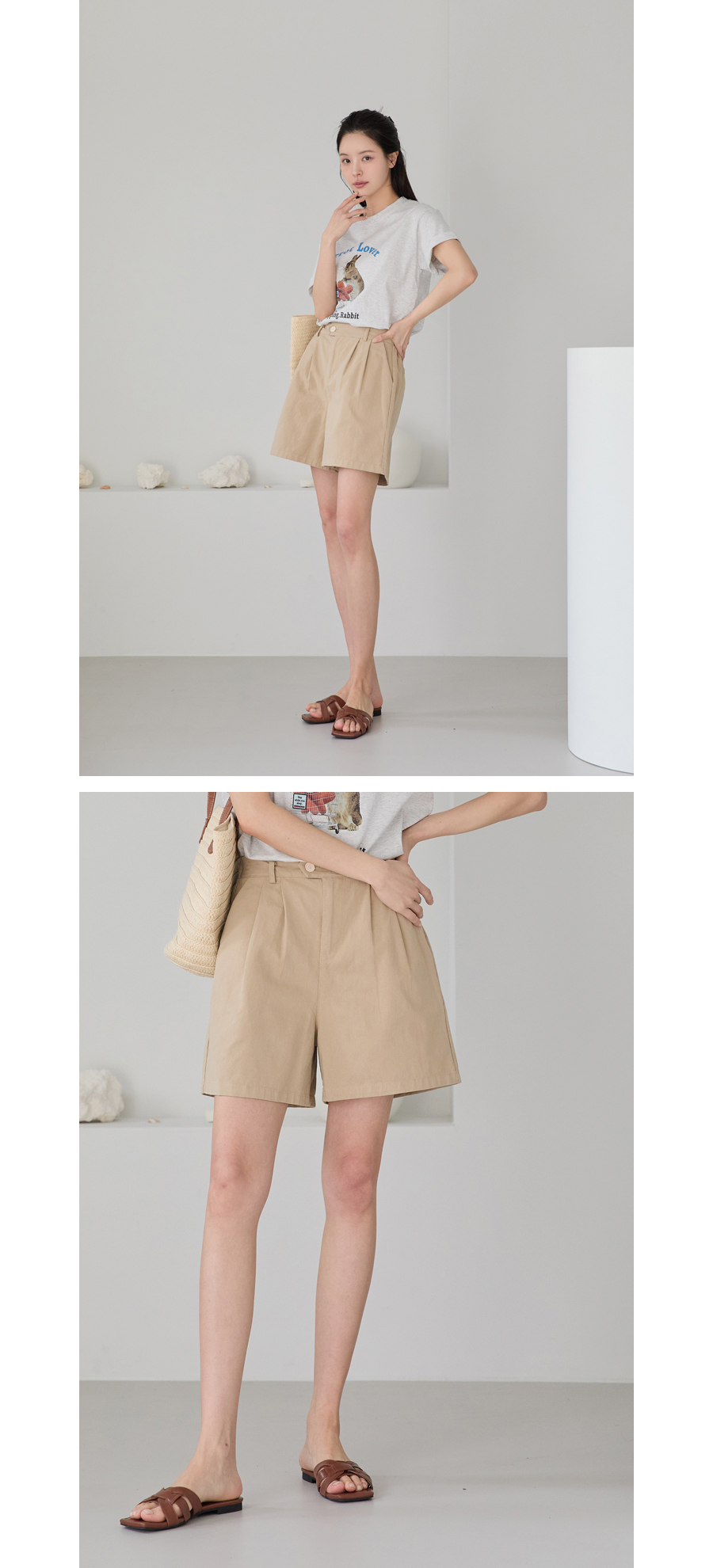 반바지 모델 착용 이미지-S1L16