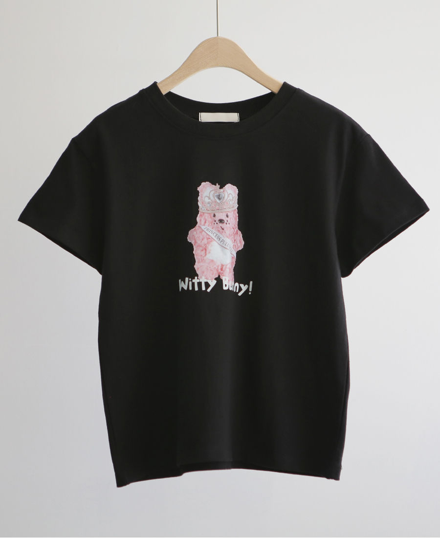 반팔 티셔츠 차콜 색상 이미지-S1L17