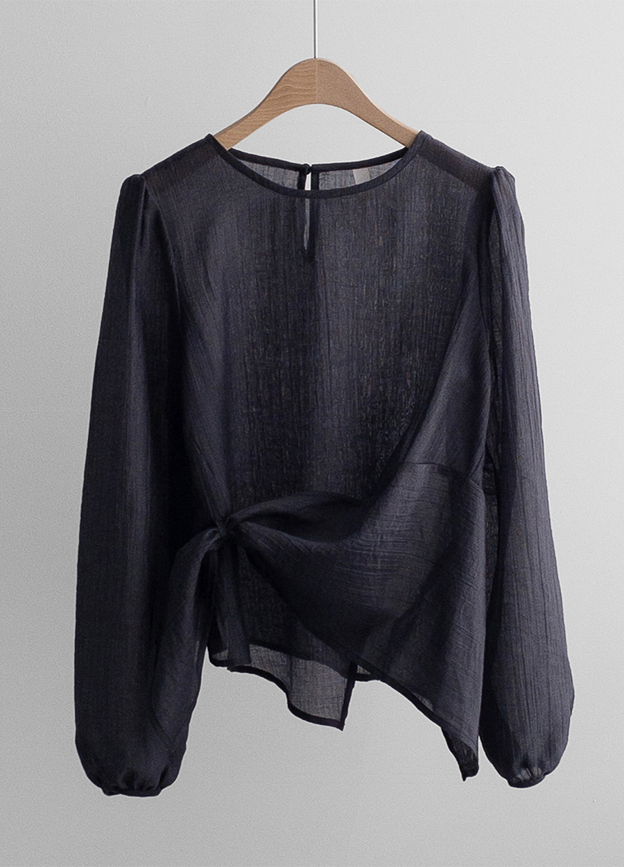 블라우스 차콜 색상 이미지-S1L21